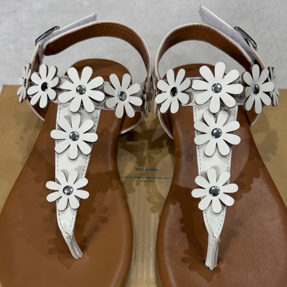 Thereabouts ,Size3 (Girl)White Floral Sandals - Picture 17 of 17